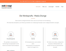 Tablet Screenshot of media-orange.de